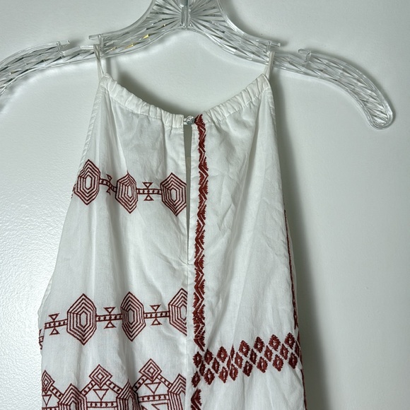 Joie Milanira Embroidered Maxi Dress in Porcelain - Size 06 - Picture 9 of 9